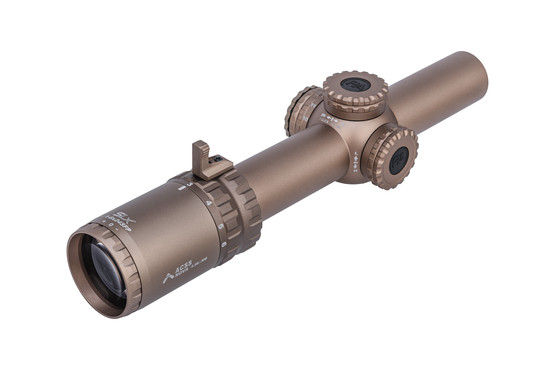 Primary Arms SLx NOVA 5.56 Rifle scope FDE with throw lever installed
